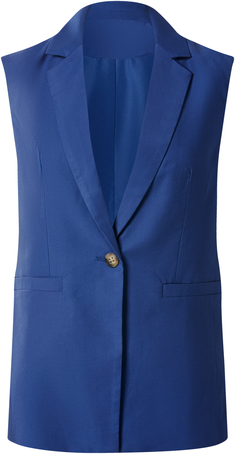 ESMARA® Damen Blazer ärmellos (Blau, 40)