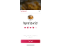 Rezeptbewertungs-Pop-up mit einem Nudelgericht, fragt „Wie würden Sie dieses Rezept bewerten?“