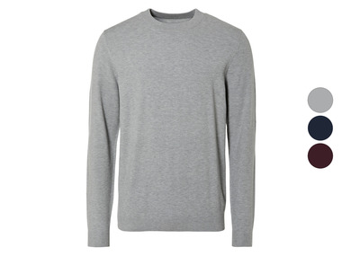 LIVERGY® - Herren Strickpullover, mit Rundhalsausschnitt 