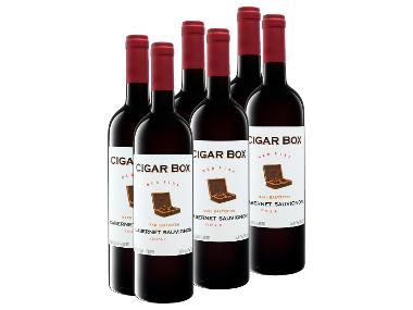 6 x 0,75-l-Flasche Weinpaket Cigar Box Cabernet Sauvignon Chile Valle Maipo DO trocken, Rotwein