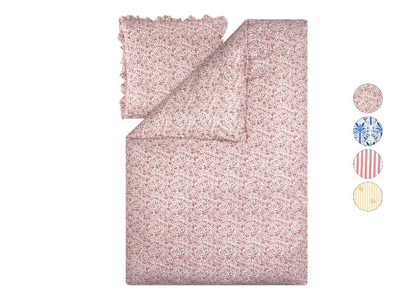 Rosa Bettwäsche-Set mit Blumenmuster und Kissenbezug, mit zusätzlichen Designmustern.