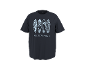 Dunkelblaues T-Shirt mit vier Surfbrettern und dem Schriftzug „GOLDEN HOUR“.