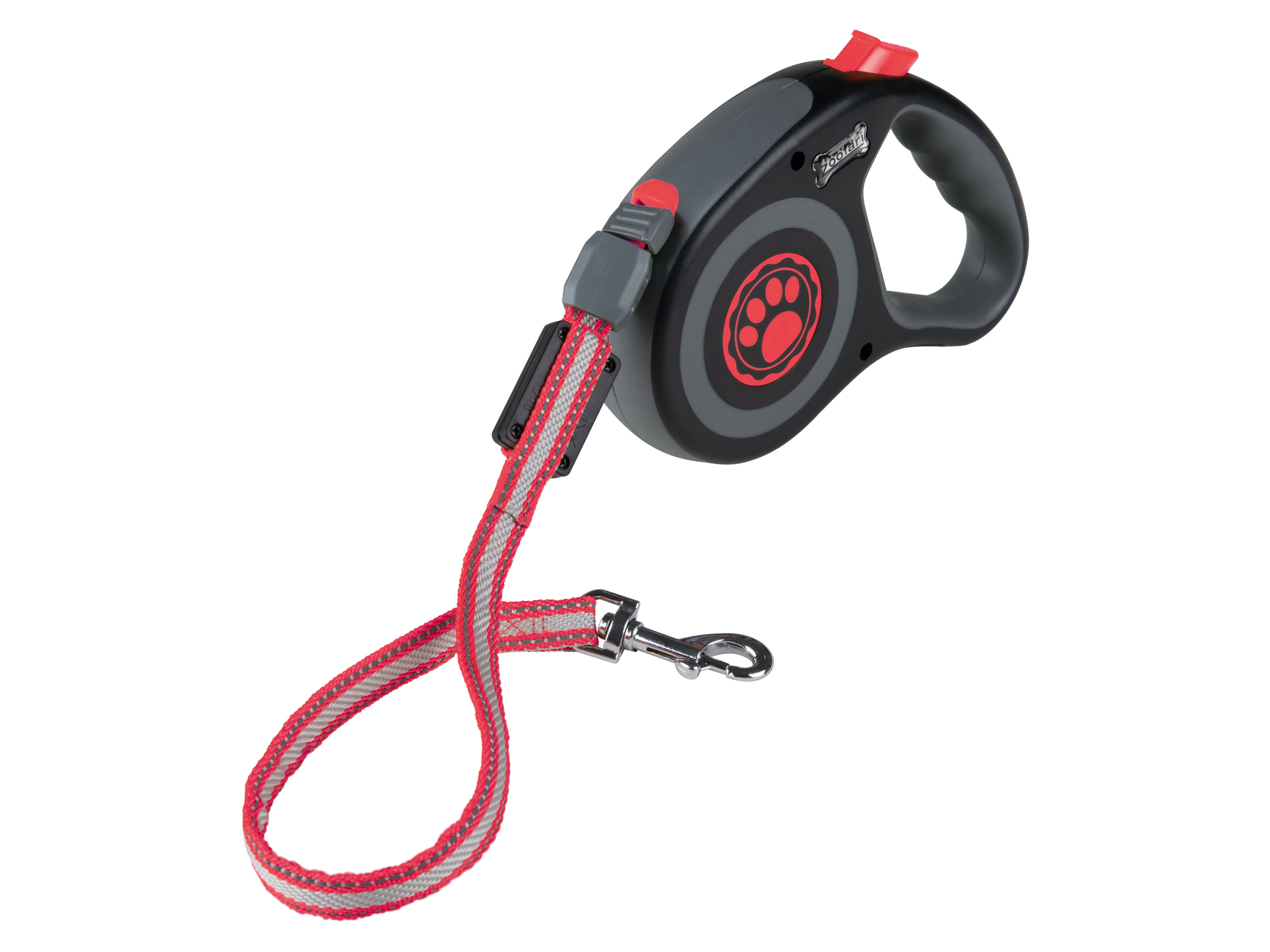 zoofari® Hundeleine mit Rückzugsmechanismus (pink, klein)““ | pink Max. Hundegewicht: 20 / 35 kg Größe: klein: XS, S groß: M, L Material: Kunststoff Maße: Länge: max. 5 m klein: ca. 182 x 121 x 38 mm groß: ca. 202 x 140 x 42 mm Gewicht: klein: ca. 303 g groß: ca. 400 g““