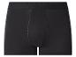 Schwarze Herren-Boxershorts mit elastischem Bund.