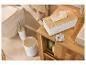 LIVARNO home Badezimmer-Accessoires aus Bambus inklusive Kosmetiktücherbox, WC-Bürste und Eimer.