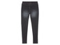 Schwarze Jeans mit elastischem Bund.