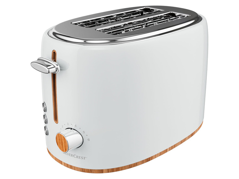 Gehe zu Vollbildansicht: SILVERCREST® KITCHEN TOOLS Toaster »STH 900«, mit Elementen in Holzoptik - Bild 9