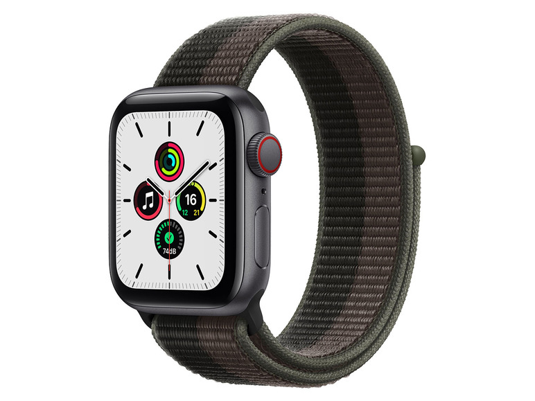 Gehe zu Vollbildansicht: Apple Watch SE GPS + Cellular intelligente Uhr mit Sportband - 32 GB - Wi-Fi, Bluetooth - 4G - Bild 2