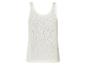 Weißes, feinstrick Tanktop.