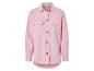 Rosa Hemd mit langen Ärmeln und Knöpfen.