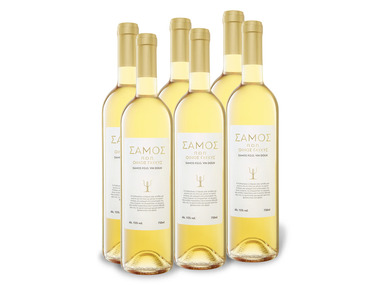 6 x 0,75-l-Flasche Weinpaket Muscat von Samos PDO süß, Likörwein
