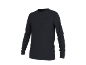 Schwarzes Langarmshirt für Herren mit kleinem Logo auf der Brust.