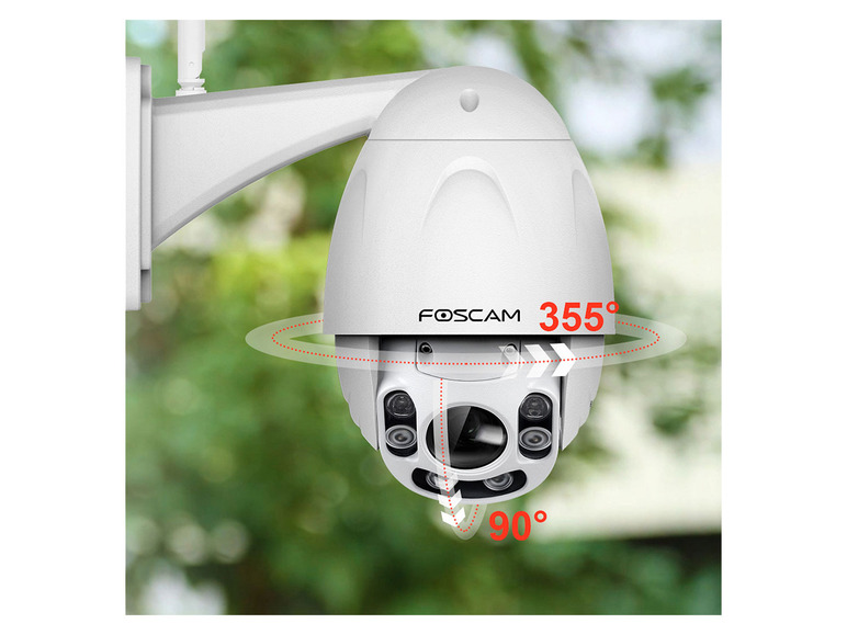 Gehe zu Vollbildansicht: Foscam FI9928P 2MP FULL HD WLAN PTZ Dome Überwachungskamera mit 4-fach optischem Zoom - Bild 3