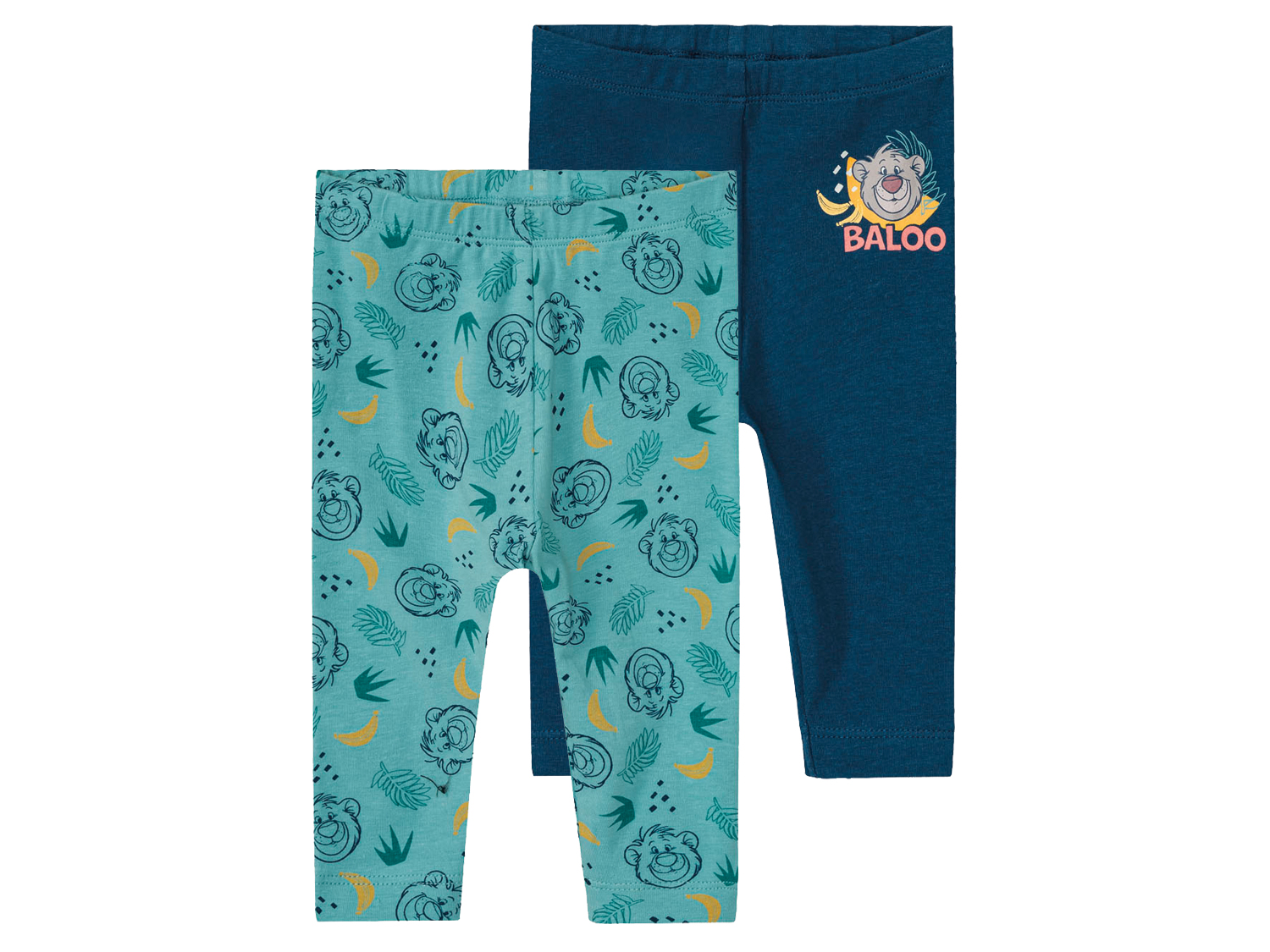 Baby Leggings, 2 Stück (62/68, mint/navy) | 04055334621496