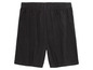 Schwarze Baumwoll-Shorts.