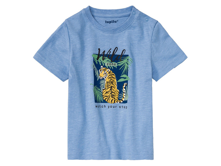 Gehe zu Vollbildansicht: lupilu Kleinkinder Jungen T-Shirts, 2 Stück, mit Rundhalsausschnitt - Bild 13