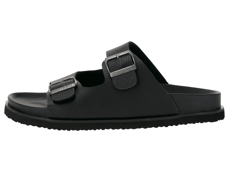 Schwarze Esmara Sandalen mit zwei Schnallen.
