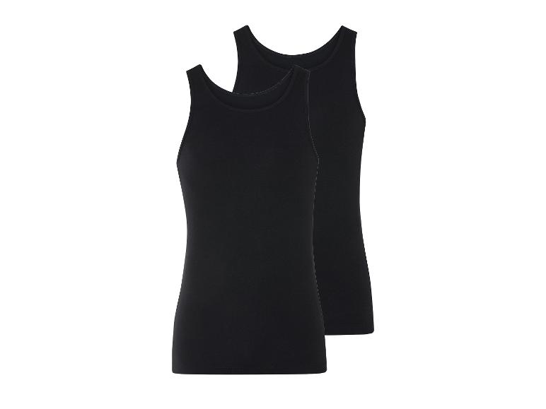 Zwei schwarze Tanktops.