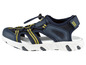 Blaue Sandalen mit gelben Details für Kinder