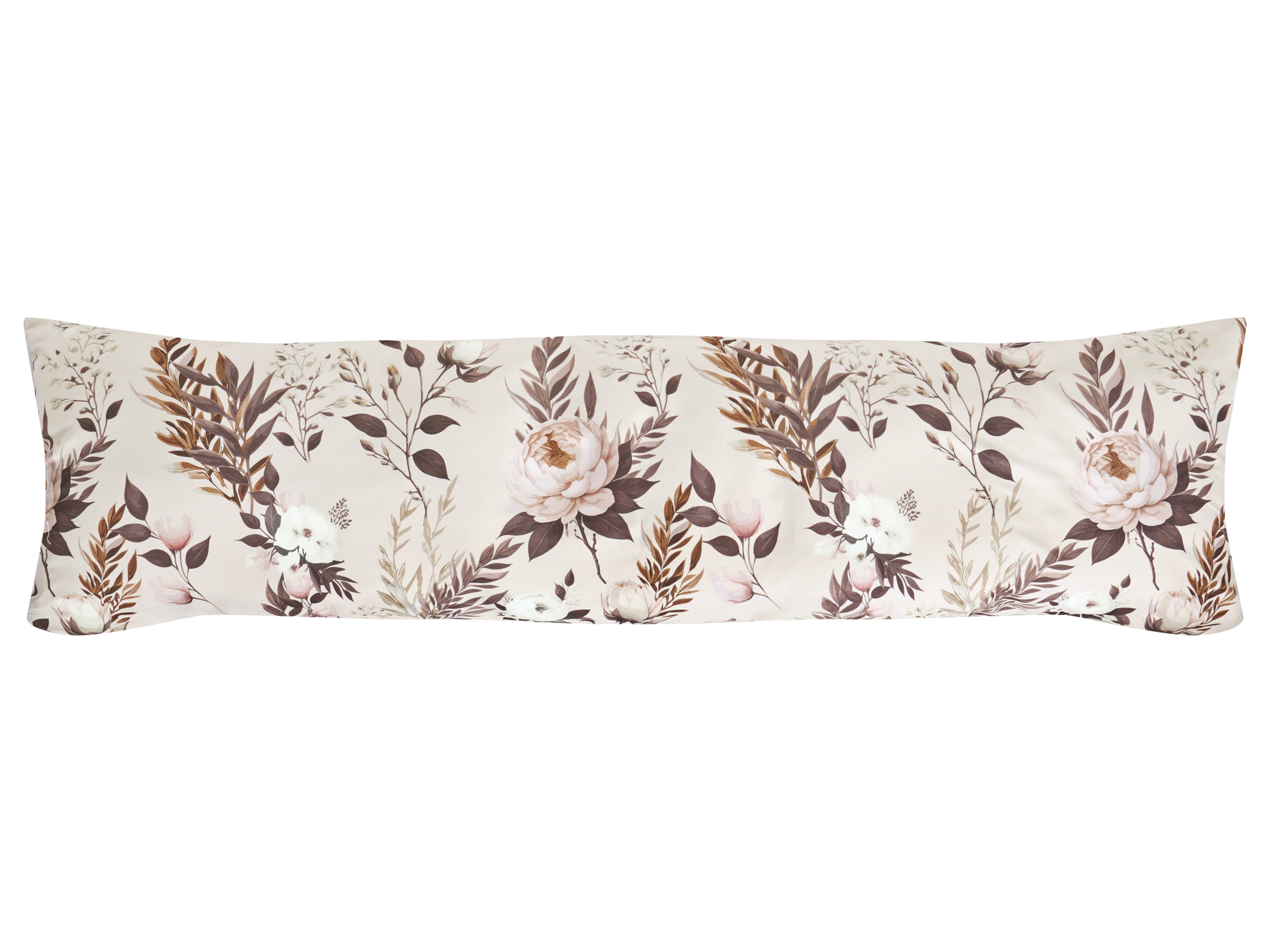 LIVARNO® Mikrofaser-Satin-Kissenbezug, 40 x 145 cm (Beige)