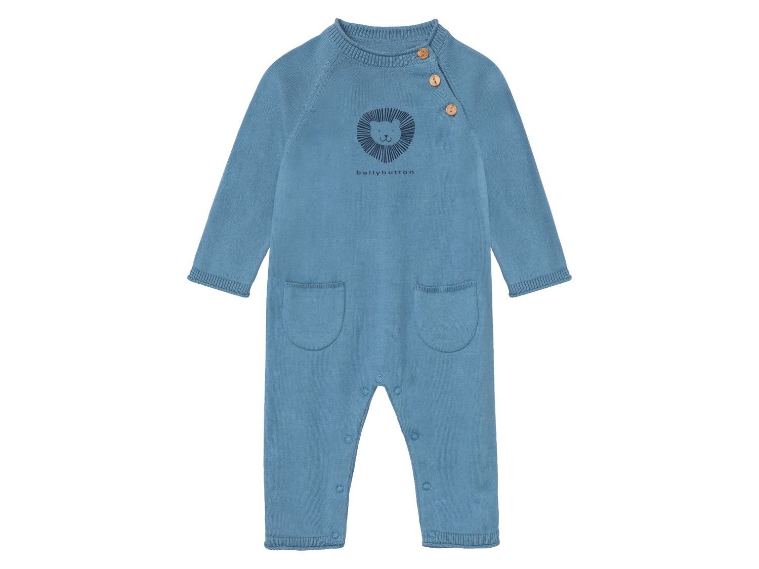 bellybutton Baby Mädchen Jungen Strickoverall (Blau, 74) | 04055592647887
