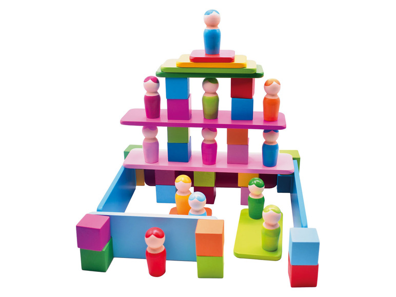 Gehe zu Vollbildansicht: Playtive Holz Regenbogen-Sets, nach Montessori-Art - Bild 10