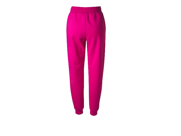 Pinke Jogginghose mit elastischem Bund und Bündchen