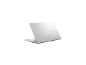 Silbernes ASUS Vivobook X1704VA Notebook von hinten gesehen.