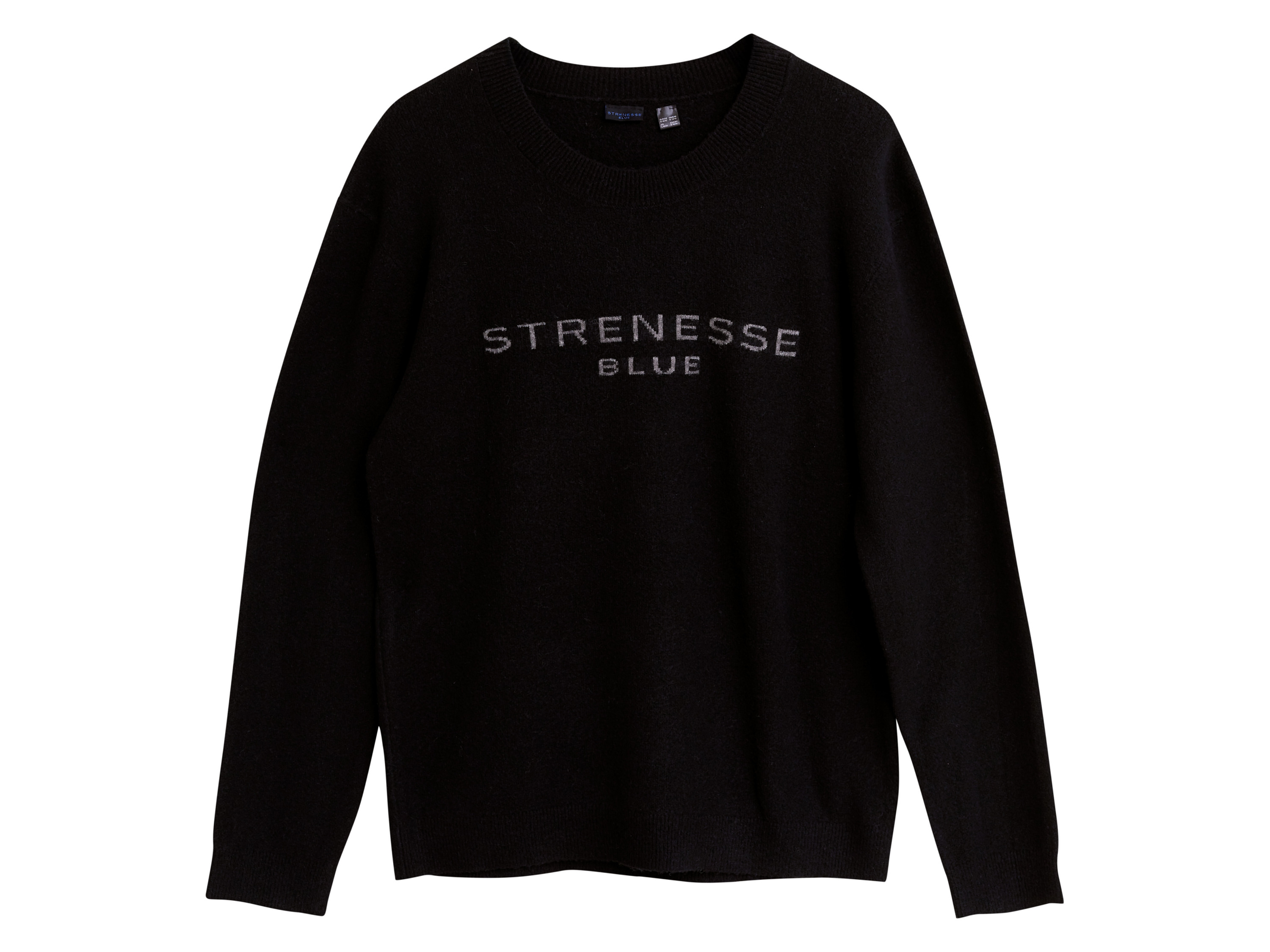 STRENESSE BLUE Herren Strickpullover (Schwarz, L)