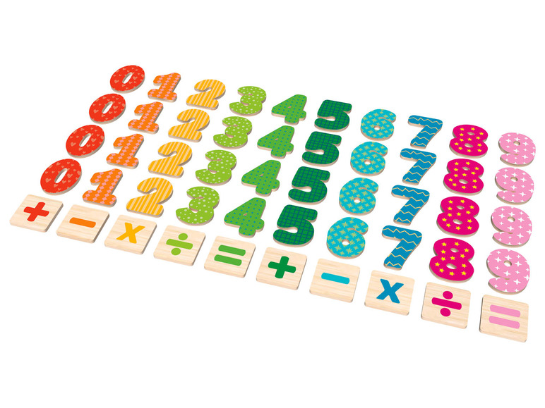 Gehe zu Vollbildansicht: Playtive Holzmagnete Buchstaben / Zahlen / Formen, aus Echtholz - Bild 4