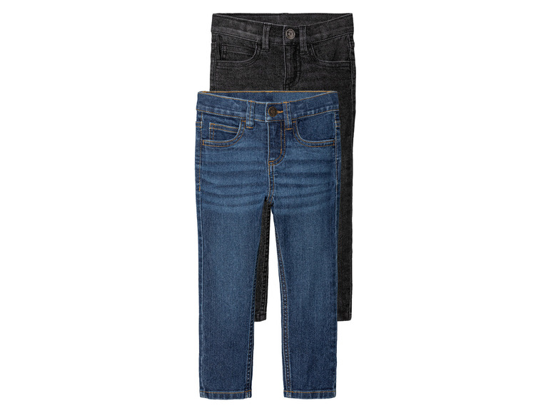 Gehe zu Vollbildansicht: lupilu® Kleinkinder Jeans, 2 Stück, Slim Fit - Bild 8