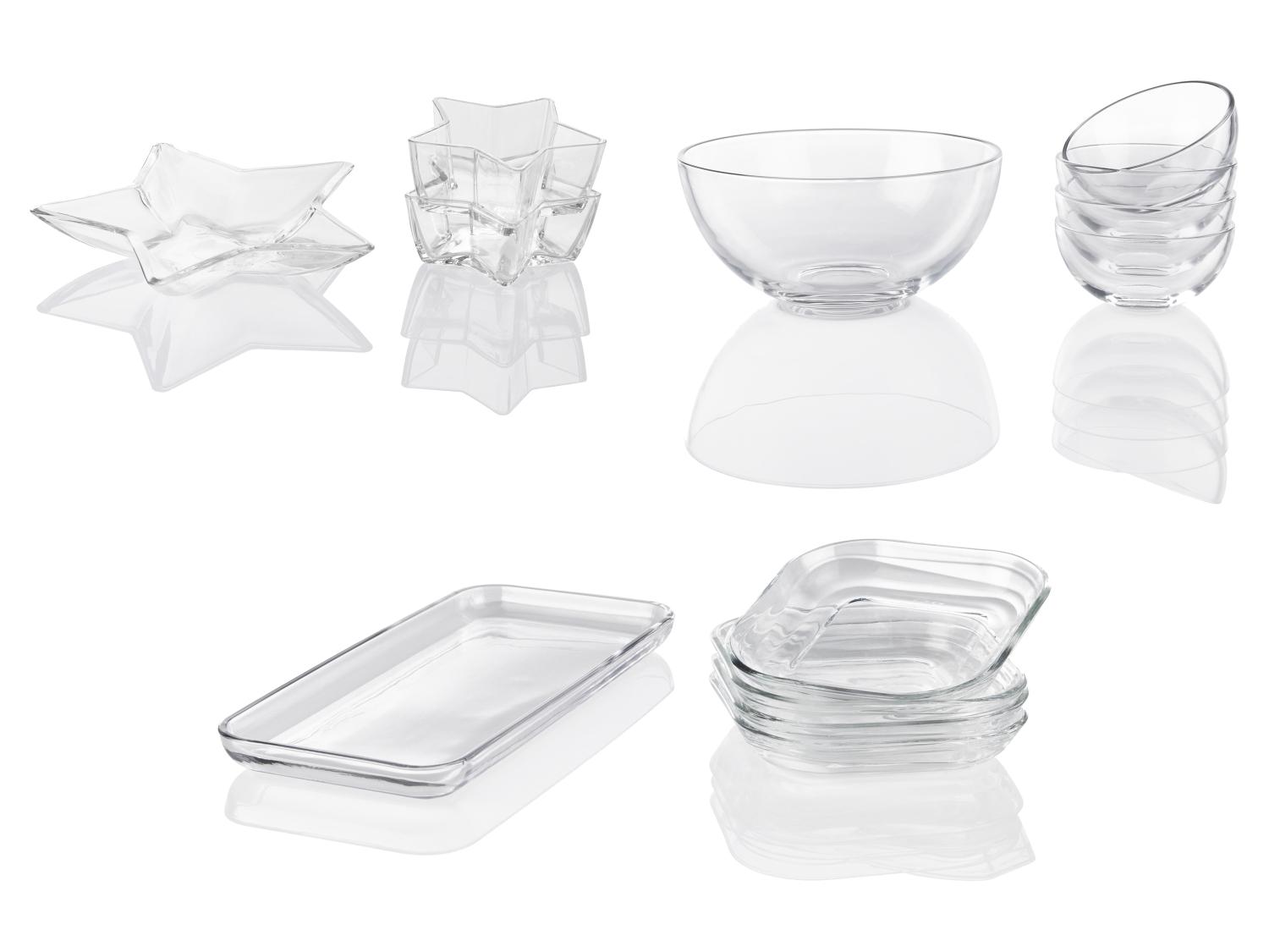 LIVARNO HOME Glas-Schalen-/Servierteller-Set