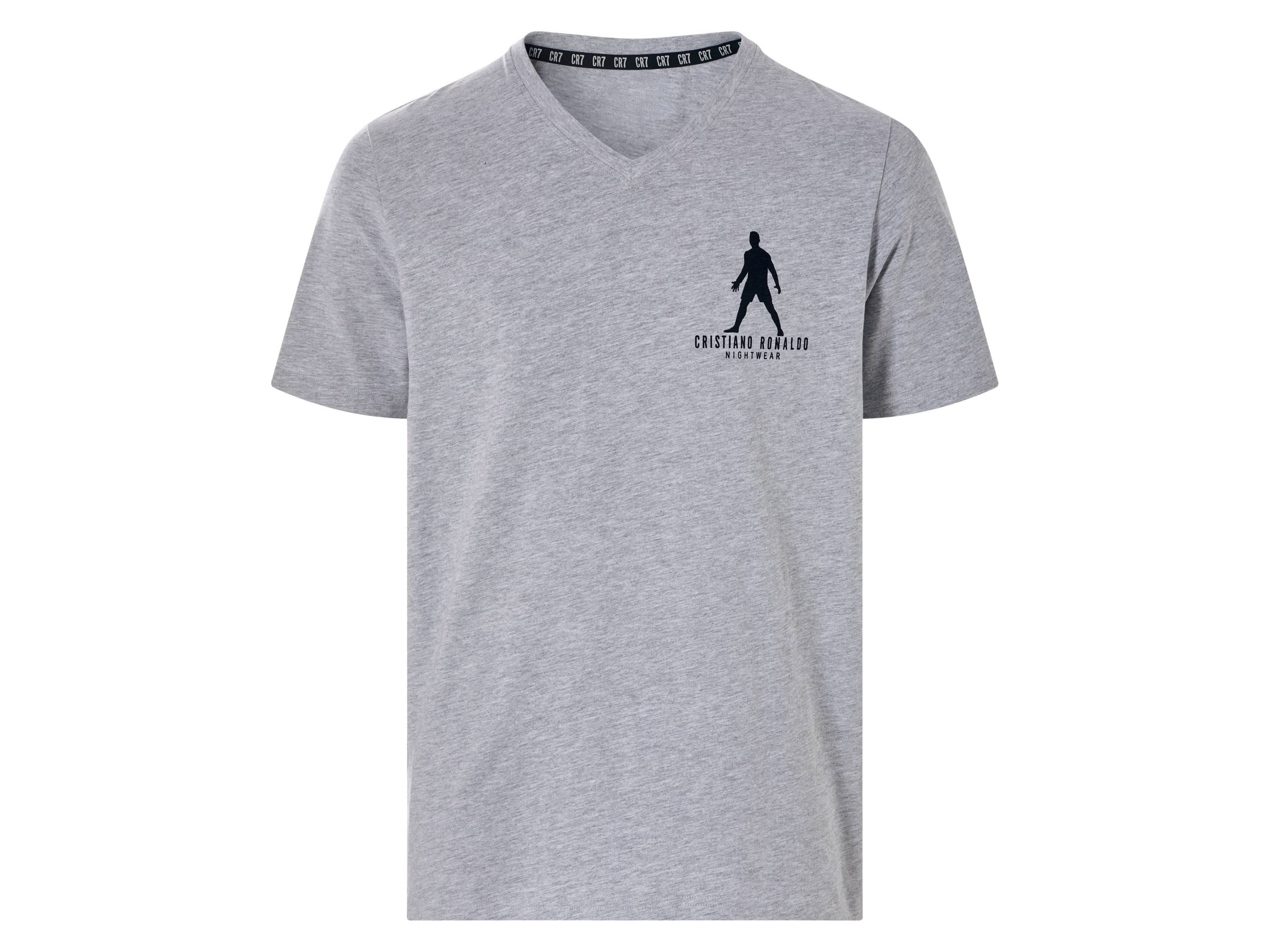 CR7 Christian Ronaldo Herren Shorty Pyjama, 2-tlg. (Grau, XL) – Bild 2 von 4