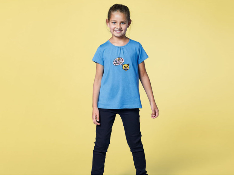 Gehe zu Vollbildansicht: Kleinkinder/Kinder Mädchen T-Shirt, mit coolem Print - Bild 8
