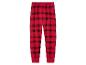 Rote Schlafanzughose mit schwarzem Karomuster.