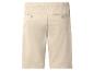 Herren-Bermudas in Beige mit elastischem Bund und geknöpften Gesäßtaschen.