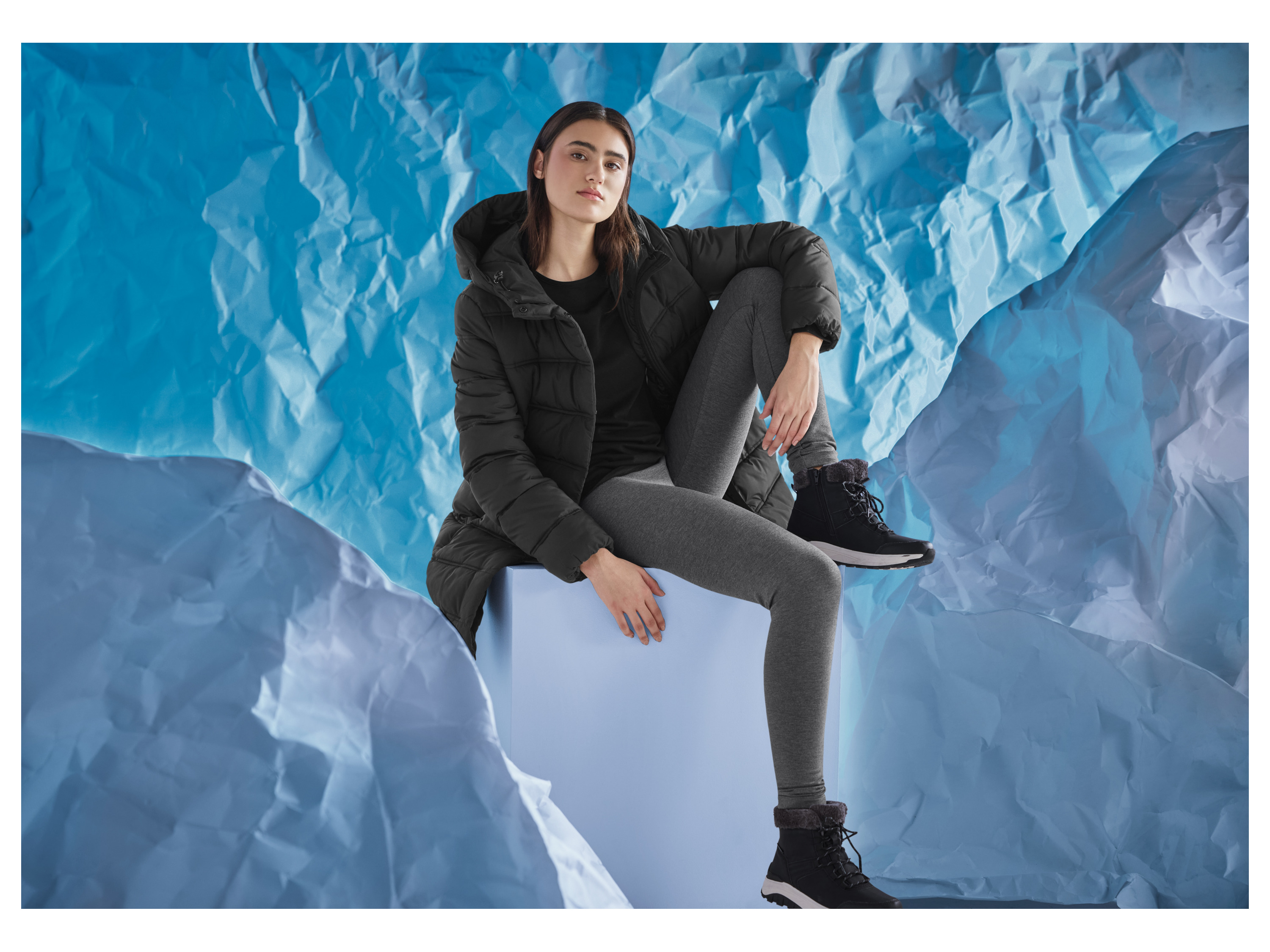 Thumbnail - esmara® Damen Thermo-Leggings (Grau, L(44/46))