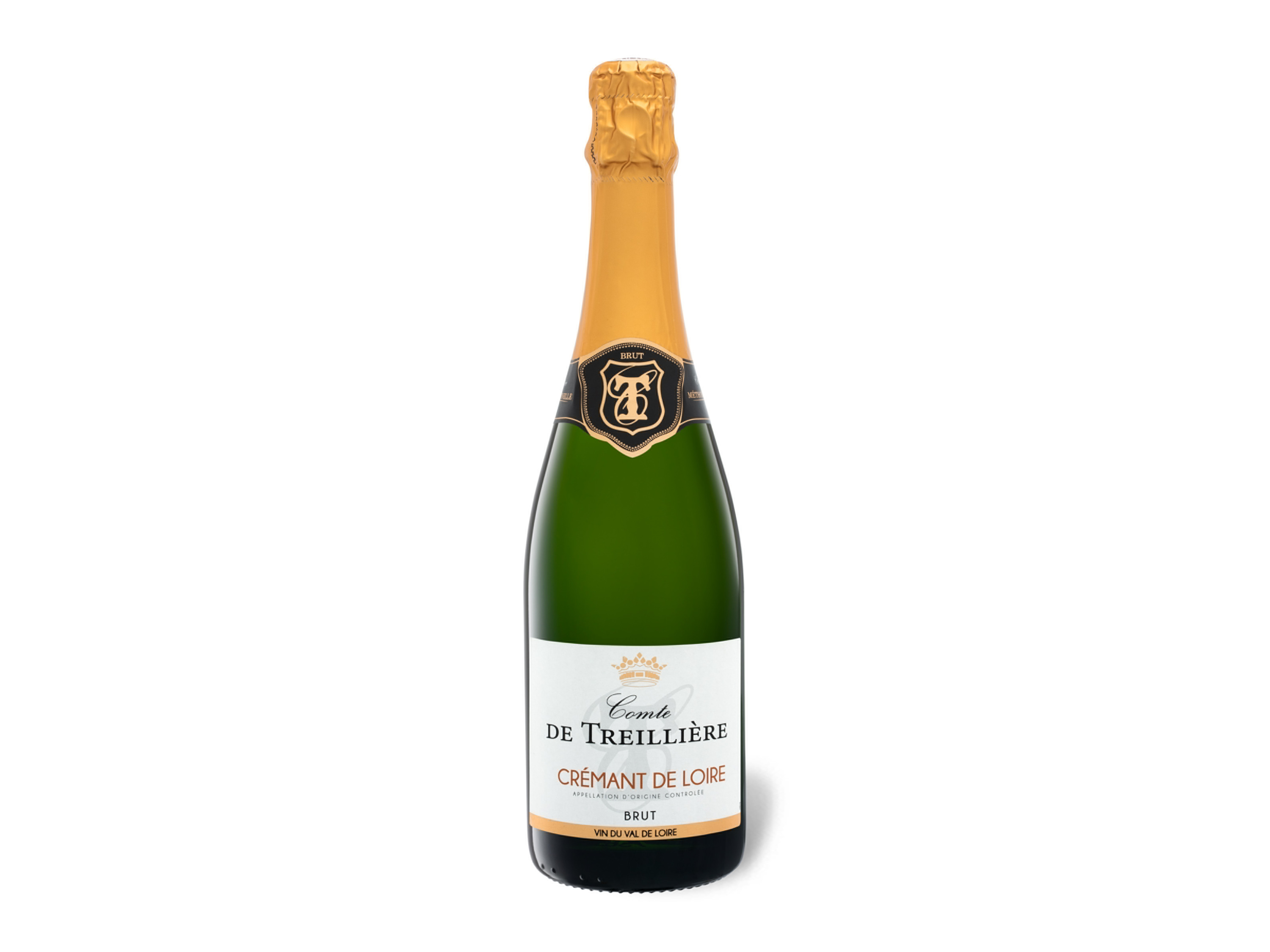 Lidl Wein-Angebot - Comte de Treillière Crémant de Loire AOC brut, Schaumwein