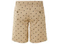 Beige Shorts mit Reiter-Print