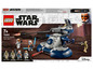 Lego Star Wars Set mit einem gepanzerten Angriffspanzer und Klon-Trooper-Figuren.