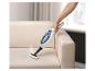 Handdampfreiniger reinigt ein beiges Sofa