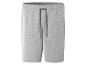 Graue Jogginghose, kurze Variante, Casual-Stil.