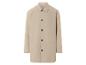 Beigefarbener Mantel mit Knöpfen