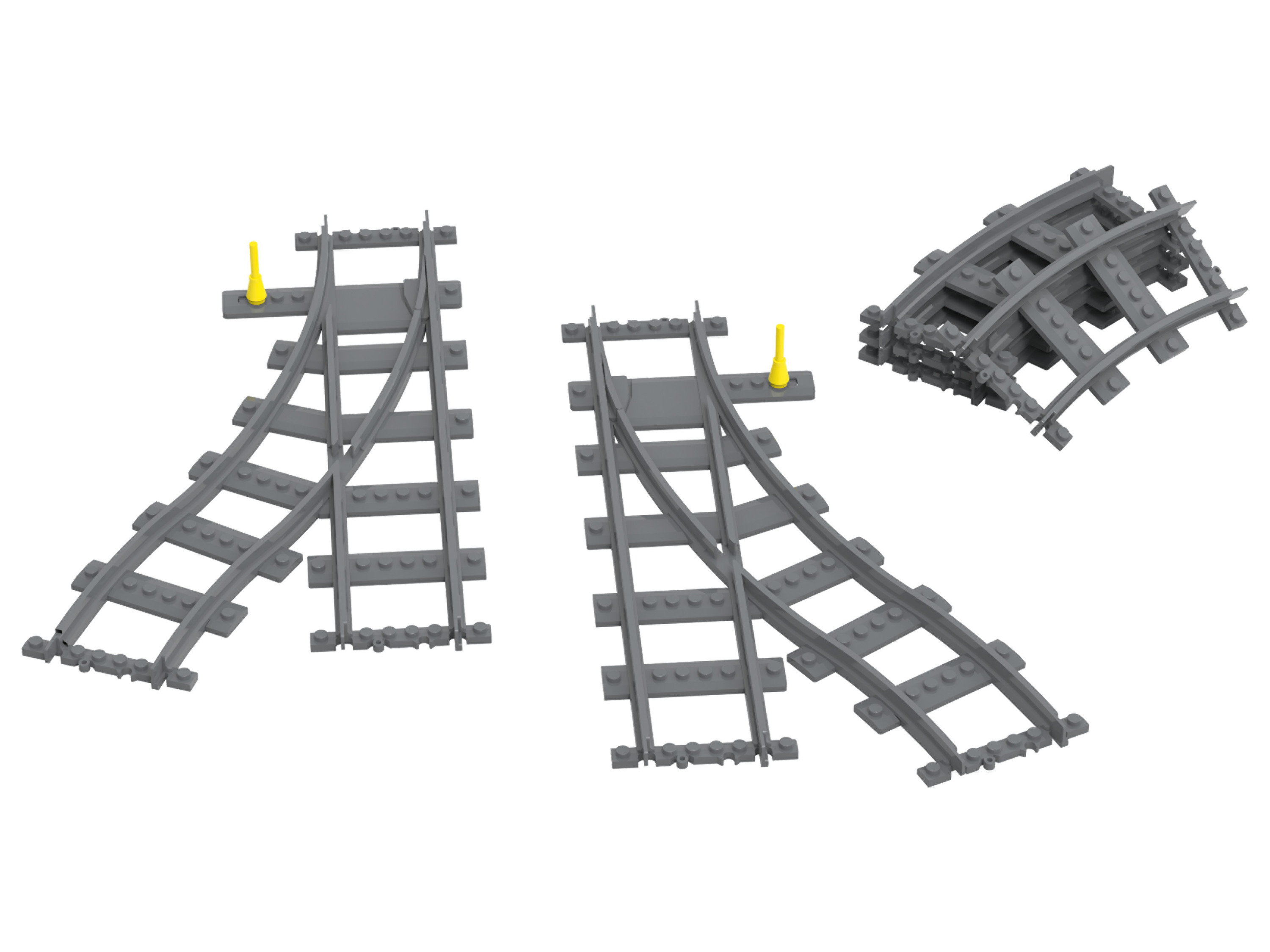 Playtive Clippys Bahnschienen – Weichen (Weichen Set)““ | Fantasie und Interaktion Schienenset zur Erweiterung der Playtive Clippys Bahnwelt Inhalt: 1 x Weiche links, 1 x Weiche rechts und 4 x Kurven-Schienen 6-teilig Produktmerkmale tabletd Set: Schienen-Set: 14-teilig