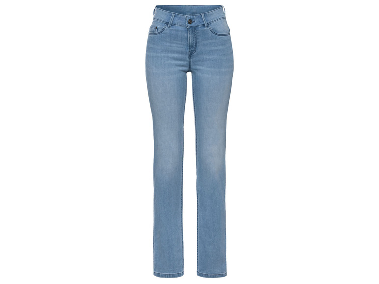 Gehe zu Vollbildansicht: esmara Damen Jeans, Straight Fit, mit hohem Baumwollanteil - Bild 6