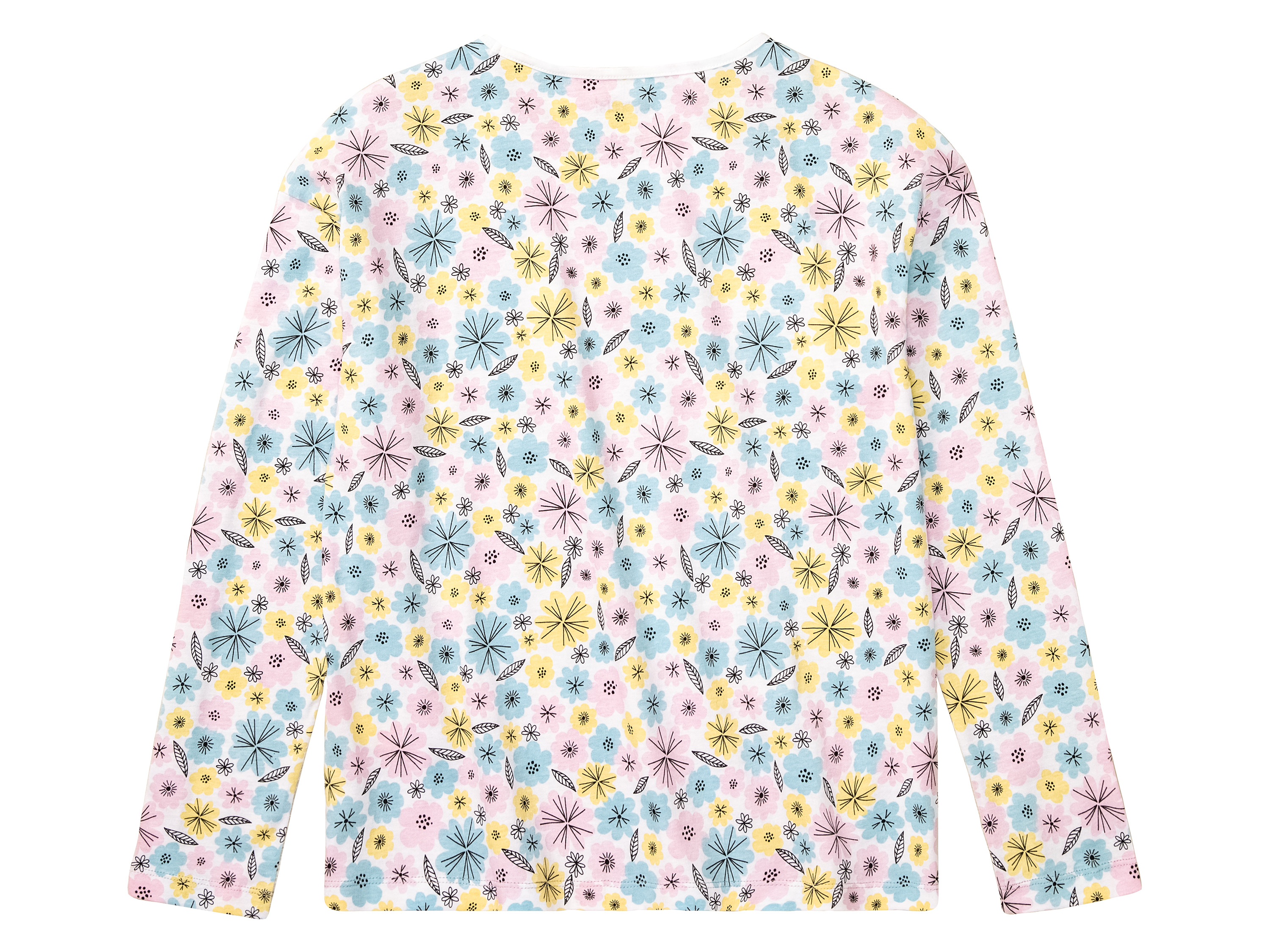 Thumbnail - pepperts!® Kinder Mädchen Pyjama (Grau/Weiß, 146/152)