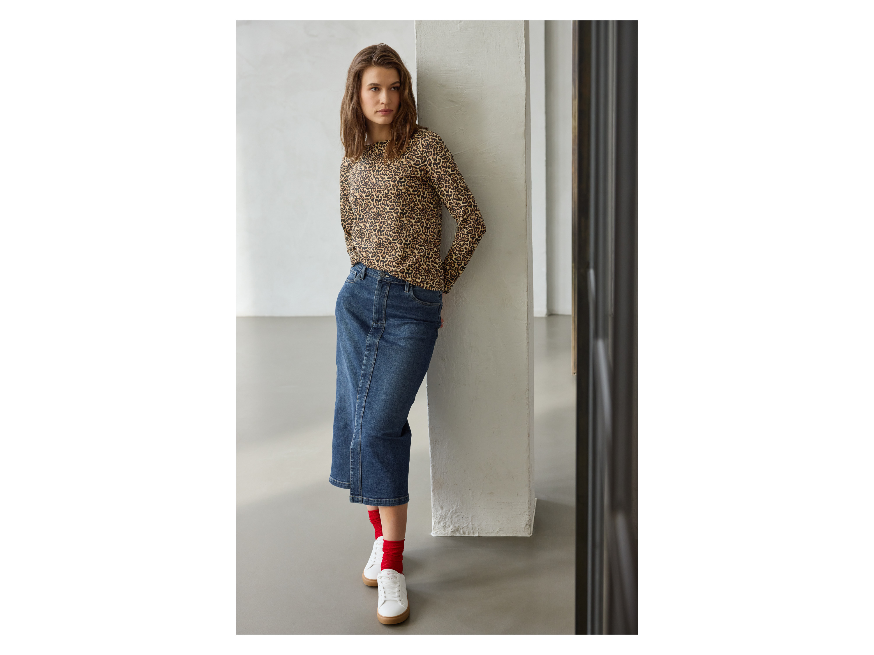 Thumbnail - esmara® Damen Jeansrock Midi (Blau, 34)