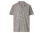 Herren Kurzarmhemd mit Kubakragen, grau-beige