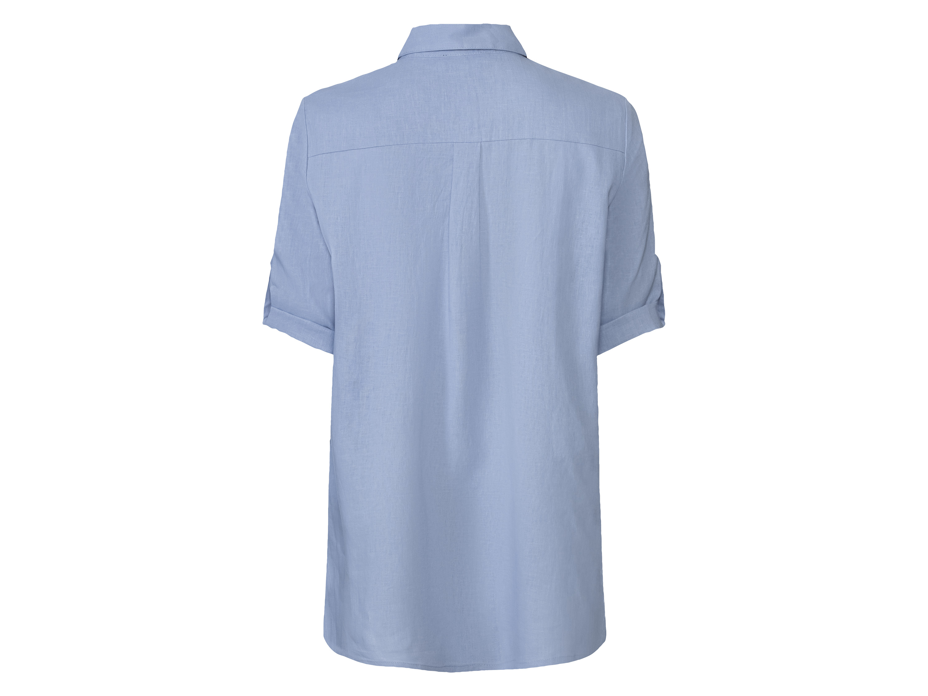 ESMARA® Damen Leinenkleid kurz (Blau, 36) – Bild 4 von 4