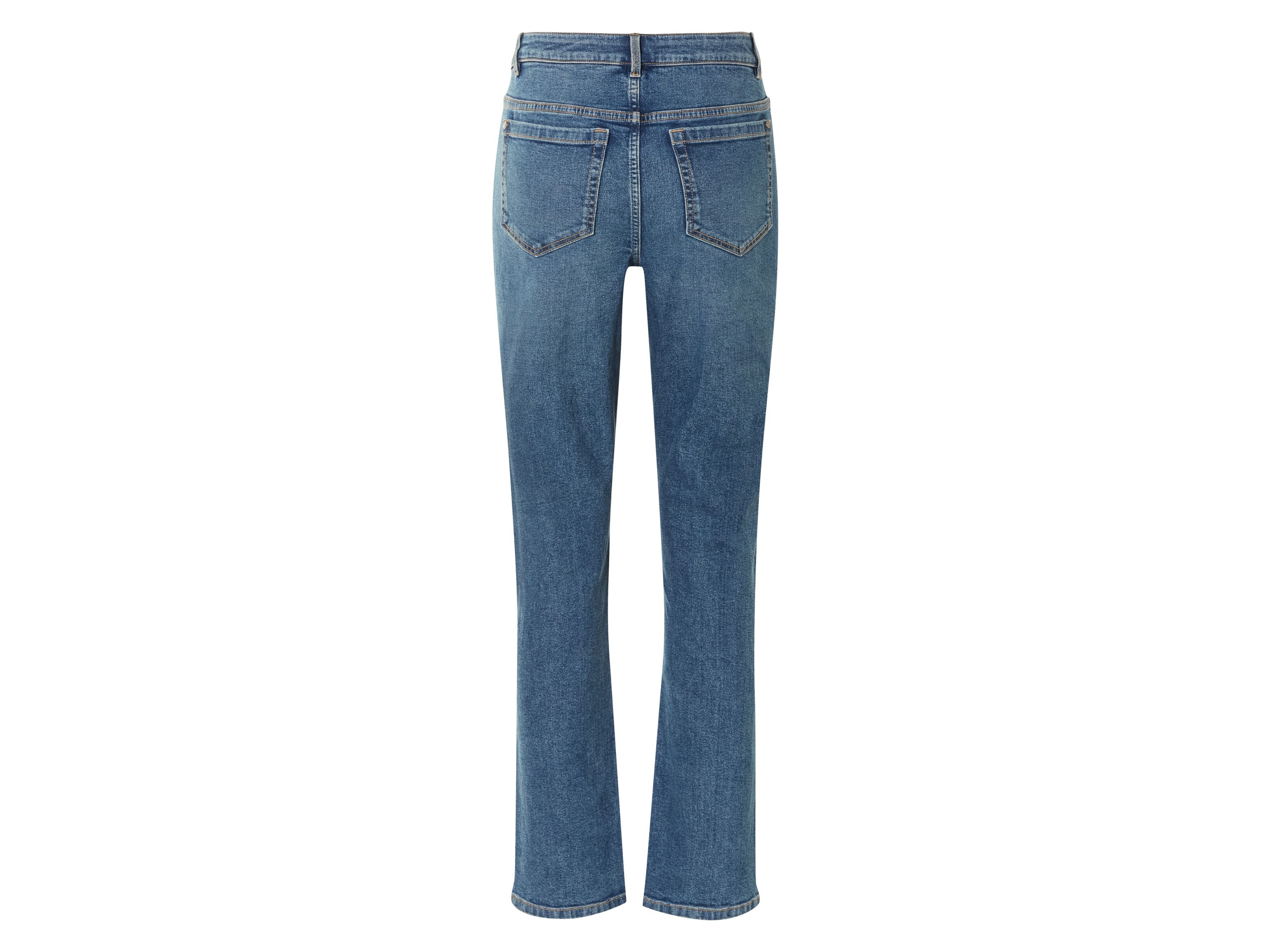 ESMARA® Damen Jeans Straight High Waist (Blau, 34) – Bild 2 von 3